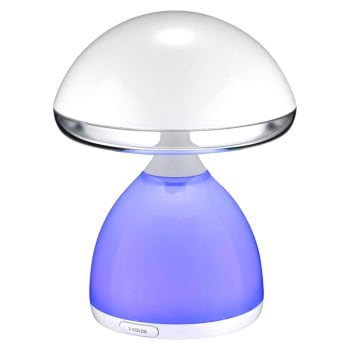 SETA - Lampe de table LED RVB ABS 45W blanche en forme de champignon
