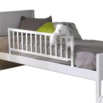 Barrière De Lit Enfant 70 Cm Bois Brut - Sécurité Universelle Pour Transition Lit Bébé Vers Lit Grand