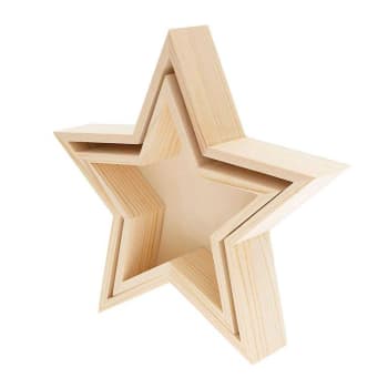 ÉTOILE - Bandejas de madera 2 estrellas 100% fsc