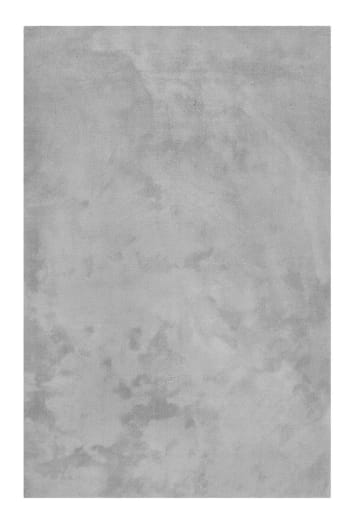 Vanessa - Tapis doux polyester microfibre gris souris 80x150