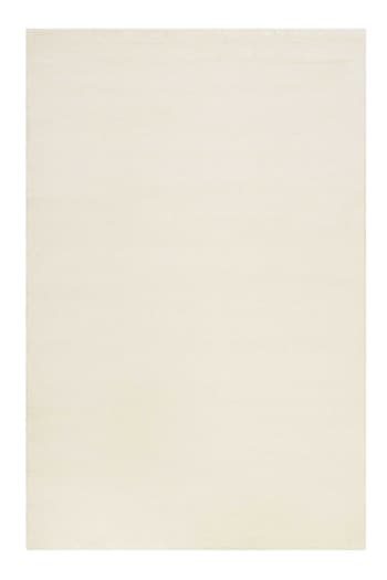 Tilda - Tapis à poils courts doux blanc cassé aspect laineux 80x150