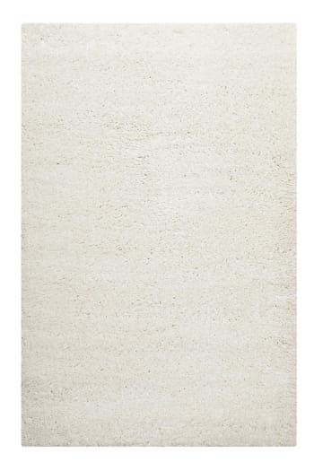 Smilla - Tapis confort poils longs mats (50 mm) blanc crème 133x200