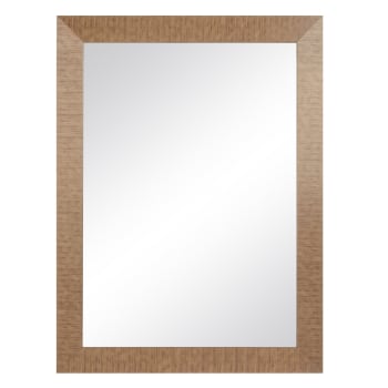 Espejo rectangular de madera dorado