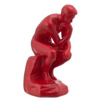 Figura de hombre de resina roja