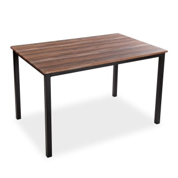 Tavolo Da Pranzo In Vetro Temperato 120 Cm | Rettangolare, Gambe In Acciaio Oro, Per 4-6 Persone, Moderno, Per Sala Da Pranzo E Cucina - 5