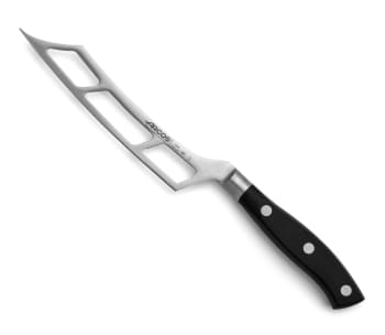 RIVIERA - Cuchillo para queso acero inoxidable forjado nitrum 145 mm mango negro
