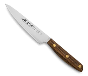 NORDIKA - Cuchillo cocinero de acero inoxidable nitrum 140 mm con mango madera