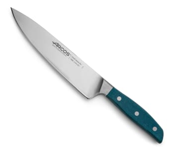 BROOKLYN - Cuchillo cocinero acero inoxidable forjado nitrum 210 mm mango azul
