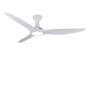 Ponente - Ventilador de techo de acero blanco 132 cm