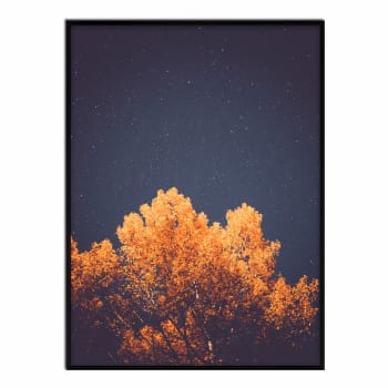 Cielo - Affiche avec cadre noir - Sous les étoiles - 50x70