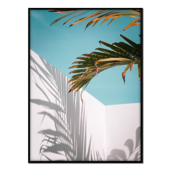 Palmeras - Affiche avec cadre noir - Détail palmier - 50x70