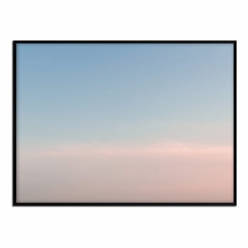 Cielo - Póster con marco negro - cielo degradado horizontal - 30x40