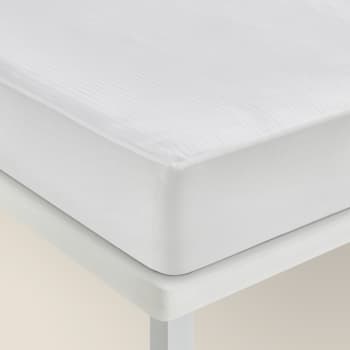 Natural - Funda de colchón cutí 100% algodón 135x190/200cm