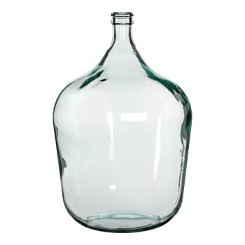 Diego - Vase bouteille en verre recyclé H56