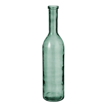 Rioja - Vase bouteille en verre recyclé vert H75