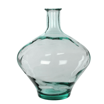 Kyara - Vase bouteille en verre recyclé H46