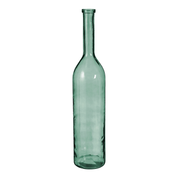 Rioja - Vase bouteille en verre recyclé vert H100