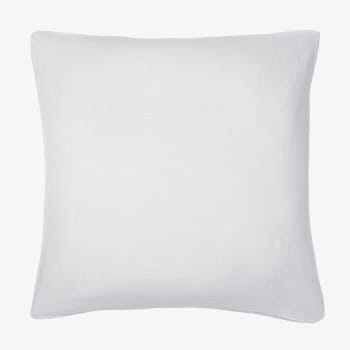 Clara - Taie d'oreiller (x1) gaze de coton  65x65 blanc neige