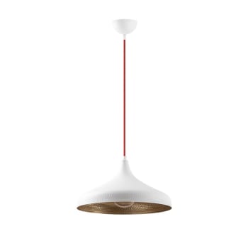 Asney - Lámpara de techo blanco y dorado minimalista estilo nórdico