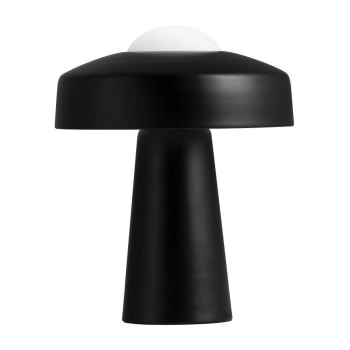 TIME - Lampe de table en métal noir avec interrupteur tactile
