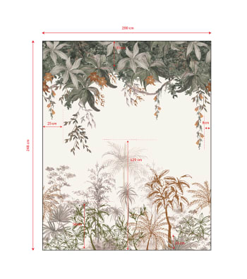 UTAN - papier peint panoramique indonésienne 2 m x 2,48 m