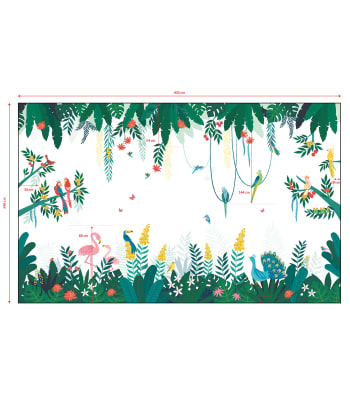 RIO - papier peint panoramique tropicale 4m x 2,48 m