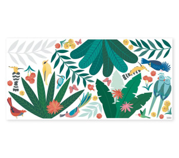 RIO - Stickers décor tropical en vinyle mat 64 x 130 cm