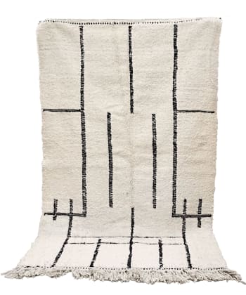 BERBERE - Tapis Berbere marocain pure laine 92 x 150 cm