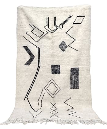 BERBERE - Tapis Berbere marocain pure laine 217 x 302 cm