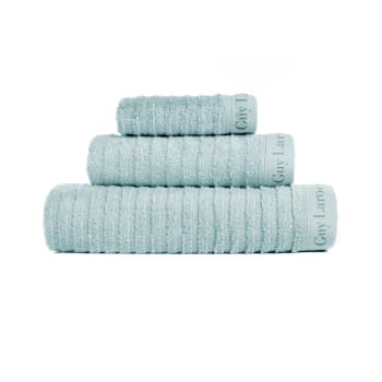 PALACE SET - Set de tres toallas de baño (30x50+50x100+70x140) azul mar