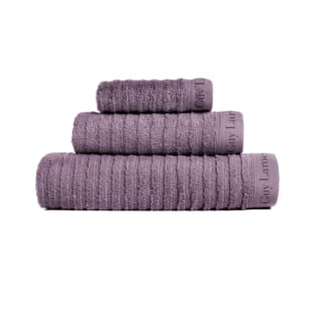 PALACE SET - Set de tres toallas de baño (30x50+50x100+70x140) violeta