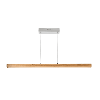 TAVEDA - Lampada da soffitto in metallo e legno 120 cm