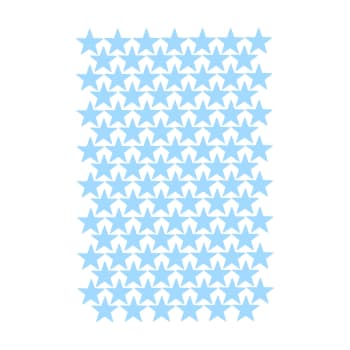 Stelline su adesivo decorativo opaco azul cielo 19x29 cm