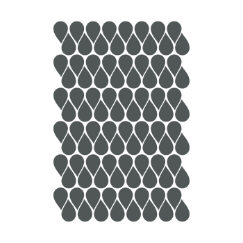 Gocce di pioggia in adesivo decorativo opaco grigio scuro 19x29 cm
