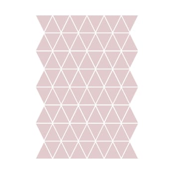 Mini triángulos en vinilo decorativo mate rosa palo 19x29 cm