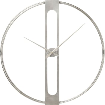 Clip - Reloj pared plata ø60cm