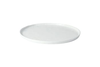 Porcelino - Assiette plate en porcelaine blanc