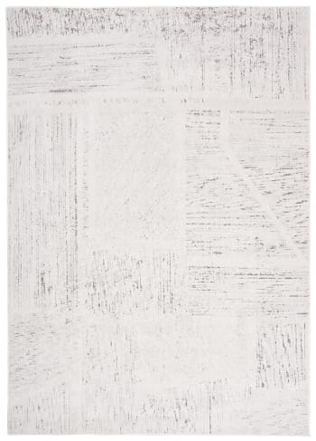 LOTUS - Alfombra de salón crema beige moteado efecto 3d suave 200 x 300 cm