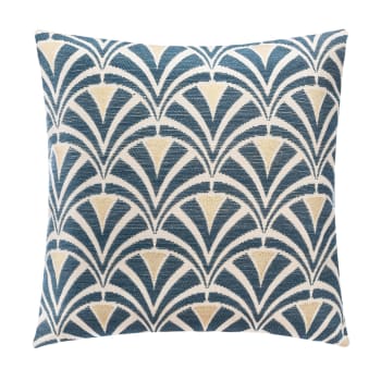 ART DECO - Housse de coussin chenille 40x40cm