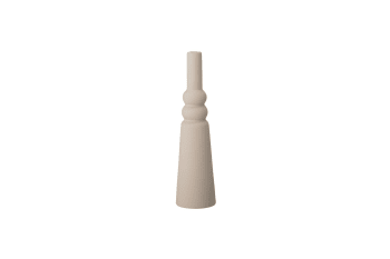 ISOLDE - Vaso in gres color crema H28.50cm