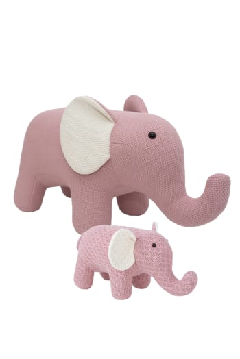 AMIGURUMIS - Pack peluches elefantes de algodón 100% rosa