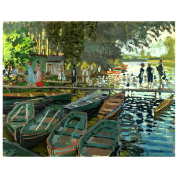 Tableau Baigneurs à la Grenouillère Claude Monet 80x100cm