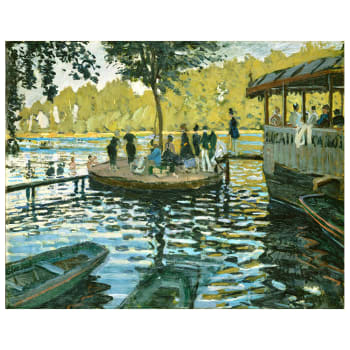 Stampa su tela - La Grenouillère - Claude Monet cm. 80x100