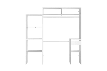 Elysee - Vestidor extensible 2 armarios + 4 estantes + 1 cajón
