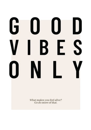 Cuadro Good vibes only 40 × 50