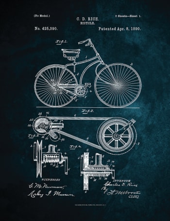 Plano de la bicicleta 30 X 40