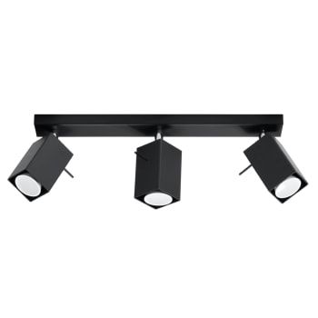 Lampada A Soffitto Baripada 3 Luci – Plafoniera In Metallo Nero/Rame, Stile Vintage Con Paralume A Traliccio, Attacco E14