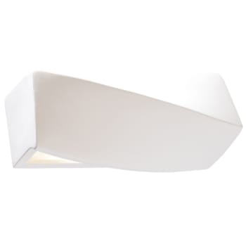 Sigma - Lámpara de pared blanco cerámica, vidrio  alt. 12 cm