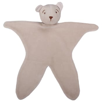 GAMME BIO UNIS - Doudou coton bio velours 30 cm Ourson