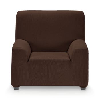 MILAN - Funda de sillón elástica marron 70 - 110 cm